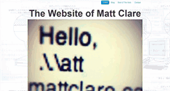 Desktop Screenshot of mattclare.ca